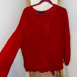 Light weight, red spring top